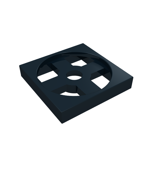 LEGO - Draaiplateau 2 x 2 plaat, basis - Black | N