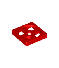LEGO - Draaiplateau 2 x 2 plaat, basis - Red | N - Thumbnail