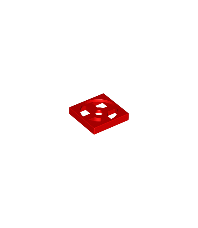 LEGO - Draaiplateau 2 x 2 plaat, basis - Red | N