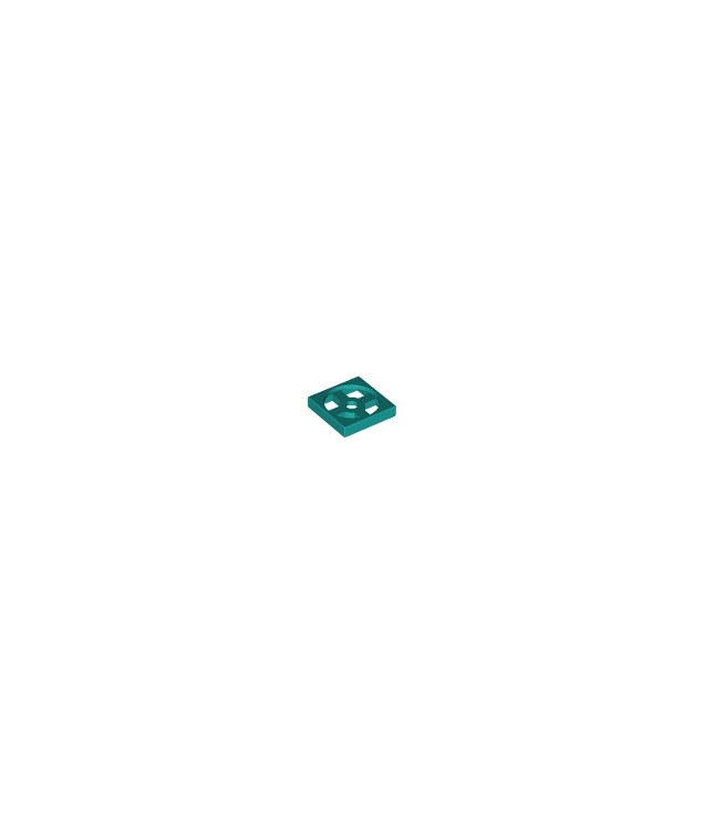 LEGO - Draaiplateau 2 x 2 plaat, basis - Dark Turquoise | N