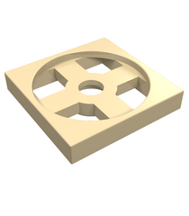 LEGO - Draaiplateau 2 x 2 plaat, basis - Tan | N - Thumbnail