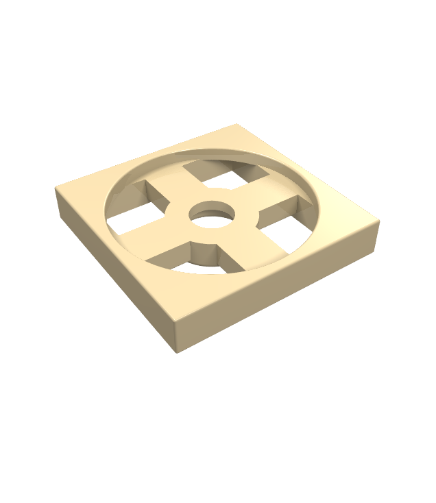 LEGO - Draaiplateau 2 x 2 plaat, basis - Tan | N