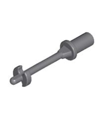 LEGO - Minifiguur-accessoire, skistok 3L met handvat, ring en zijstoppers - Dark Bluish Gray | N - Thumbnail