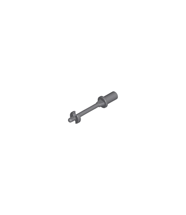LEGO - Minifiguur-accessoire, skistok 3L met handvat, ring en zijstoppers - Dark Bluish Gray | N