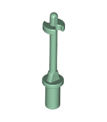 LEGO - Minifiguur-accessoire, skistok 3L met handvat, ring en zijstoppers - Sand Green | N - Thumbnail