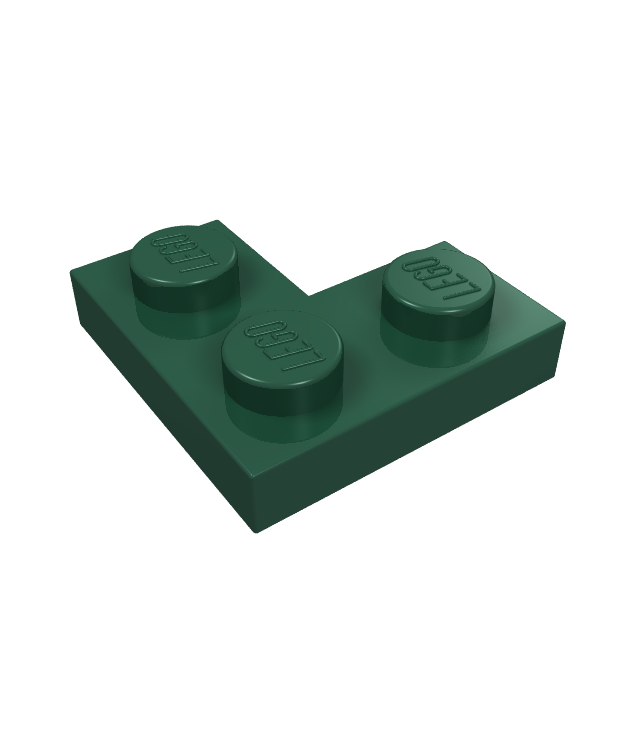 LEGO - Plaat 2 x 2 hoek - Dark Green | N