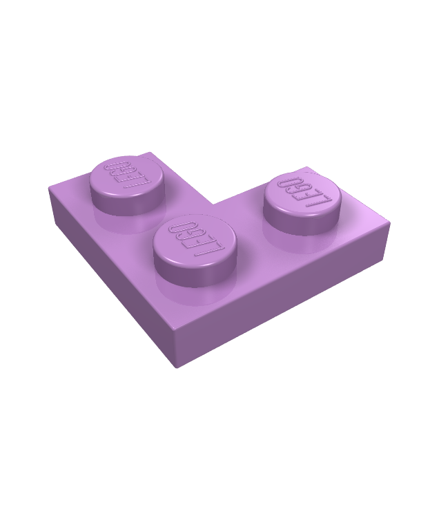 LEGO - Plaat 2 x 2 hoek - Medium Lavender | N