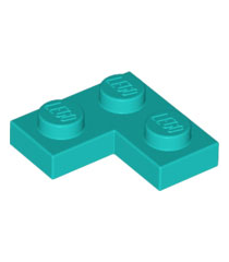 LEGO - Plaat 2 x 2 hoek - Dark Turquoise | N - Thumbnail