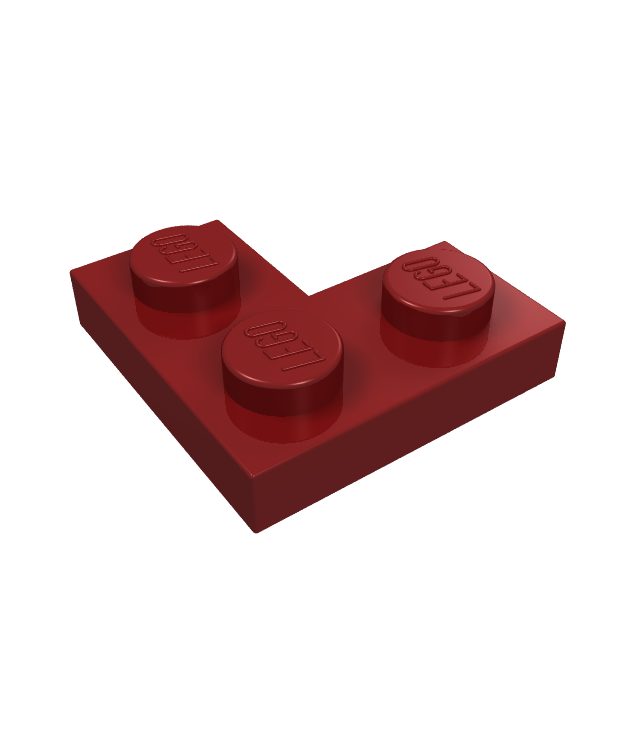 LEGO - Plaat 2 x 2 hoek - Dark Red | N