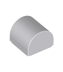 LEGO - Helling, gebogen 1 x 1 x 2/3 dubbel - Light Bluish Gray | N - Thumbnail
