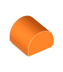 LEGO - Helling, gebogen 1 x 1 x 2/3 dubbel - Orange | N - Thumbnail