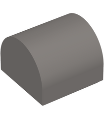 LEGO - Helling, gebogen 1 x 1 x 2/3 dubbel - Dark Bluish Gray | N - Thumbnail