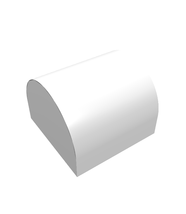 LEGO - Helling, gebogen 1 x 1 x 2/3 dubbel - White | N