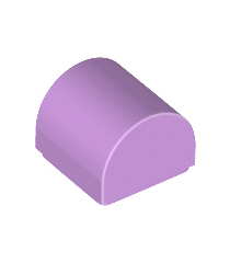 LEGO - Helling, gebogen 1 x 1 x 2/3 dubbel - Medium Lavender | N - Thumbnail