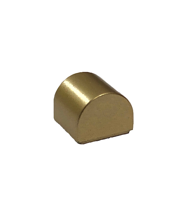 LEGO - Helling, gebogen 1 x 1 x 2/3 dubbel - Metallic Gold | N