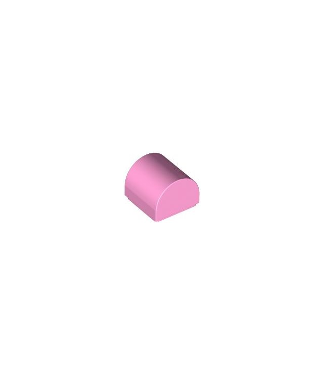 LEGO - Helling, gebogen 1 x 1 x 2/3 dubbel - Bright Pink | N