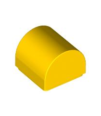 LEGO - Helling, gebogen 1 x 1 x 2/3 dubbel - Yellow | N - Thumbnail