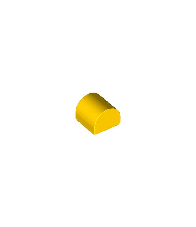 LEGO - Helling, gebogen 1 x 1 x 2/3 dubbel - Yellow | N