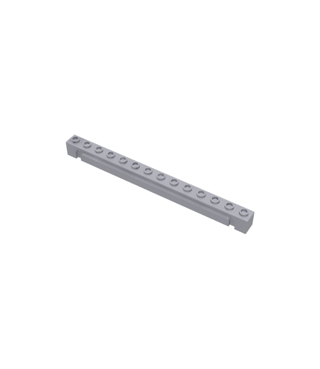 LEGO - Steen, gemodificeerd 1 x 14 met kanaal - Light Bluish Gray | N