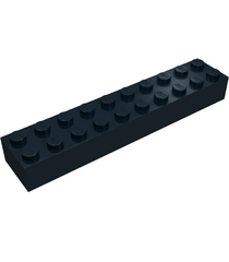 LEGO - Steen 2 x 10 - Black | N - Thumbnail