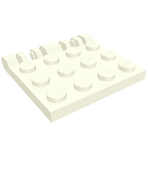 LEGO - Scharnierplaat 3 x 4 vergrendelend met dubbele 2 vingers, 7 tandjes (50337) - White | N - Thumbnail