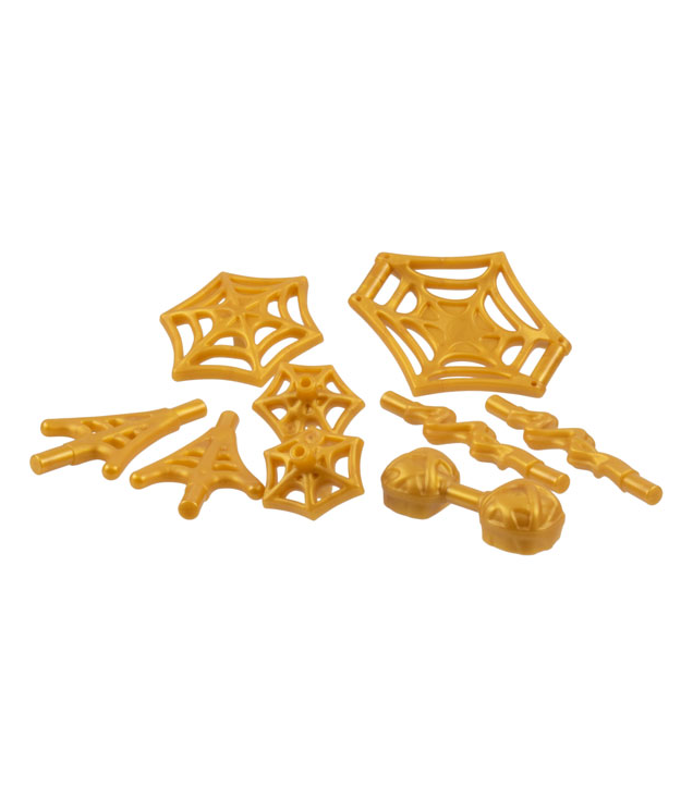 LEGO - Minifiguur-wapenpakket Spider-Man web-effecten, 9 stuks (multipack) - Pearl Gold | N