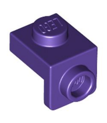 LEGO - Beugel 1 x 1 - 1 x 1 - Dark Purple | N - Thumbnail