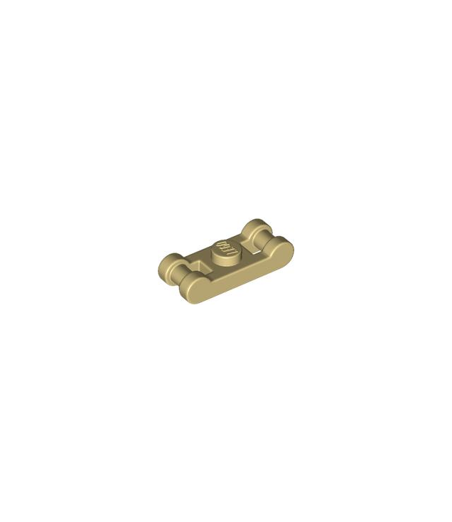 LEGO - Plaat, gemodificeerd 1 x 1 met staaf-handgrepen aan uiteinden - Tan | N