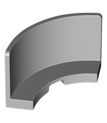 LEGO - Paneel 3 x 3 x 2 hoek convex - Light Bluish Gray | N - Thumbnail