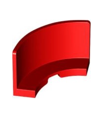 LEGO - Paneel 3 x 3 x 2 hoek convex - Red | N - Thumbnail