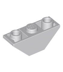 LEGO - Helling, omgekeerd 45 graden 3 x 1 dubbel - Light Bluish Gray | N - Thumbnail