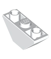 LEGO - Helling, omgekeerd 45 graden 3 x 1 dubbel - White | N - Thumbnail