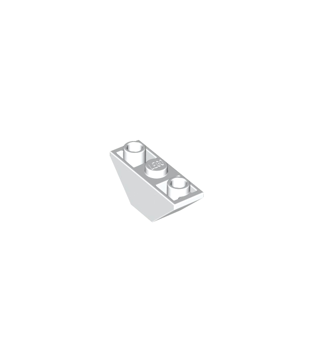 LEGO - Helling, omgekeerd 45 graden 3 x 1 dubbel - White | N