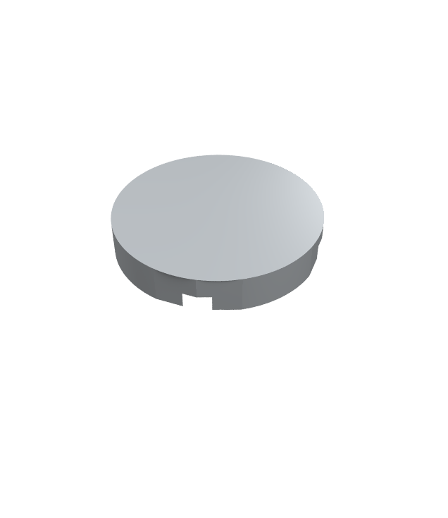 LEGO - Tegel, rond 2 x 2 met onderop een nophouder - Light Bluish Gray | N