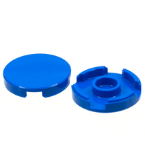 LEGO - Tegel, rond 2 x 2 met onderop een nophouder - Blue | N - Thumbnail