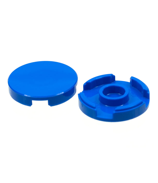 LEGO - Tegel, rond 2 x 2 met onderop een nophouder - Blue | N