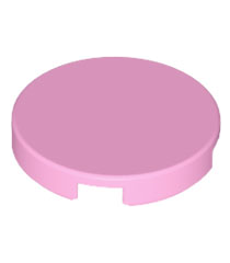 LEGO - Tegel, rond 2 x 2 met onderop een nophouder - Bright Pink | N - Thumbnail