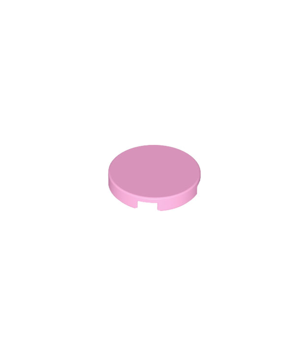 LEGO - Tegel, rond 2 x 2 met onderop een nophouder - Bright Pink | N
