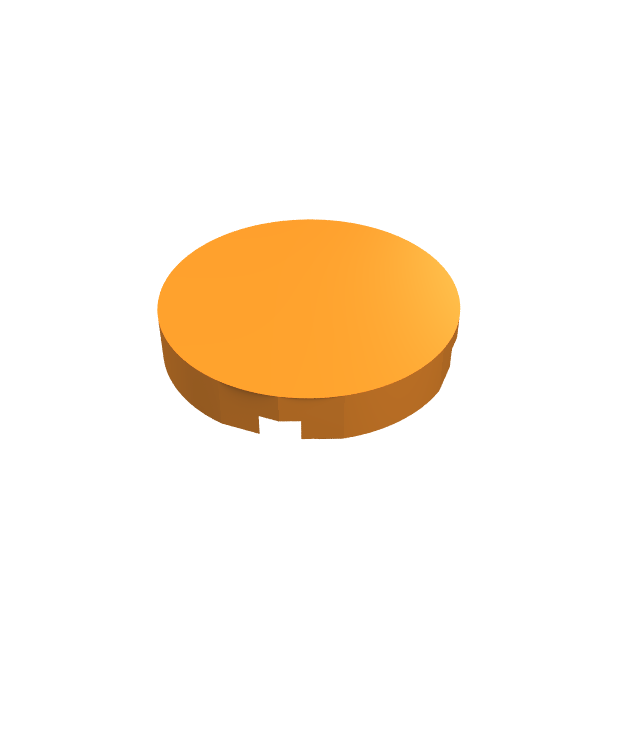 LEGO - Tegel, rond 2 x 2 met onderop een nophouder - Orange | N