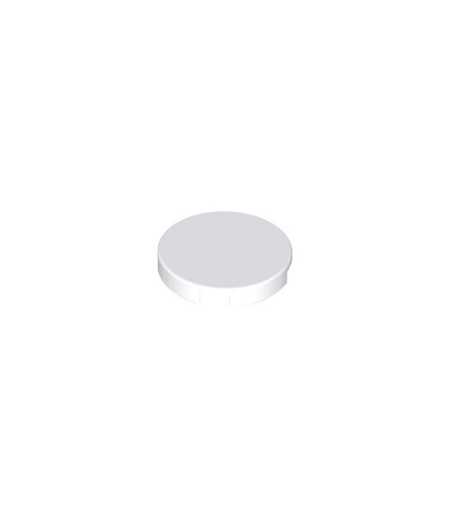 LEGO - Tegel, rond 2 x 2 met onderop een nophouder - White | N