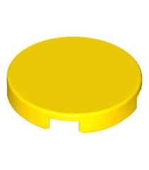 LEGO - Tegel, rond 2 x 2 met onderop een nophouder - Yellow | N - Thumbnail