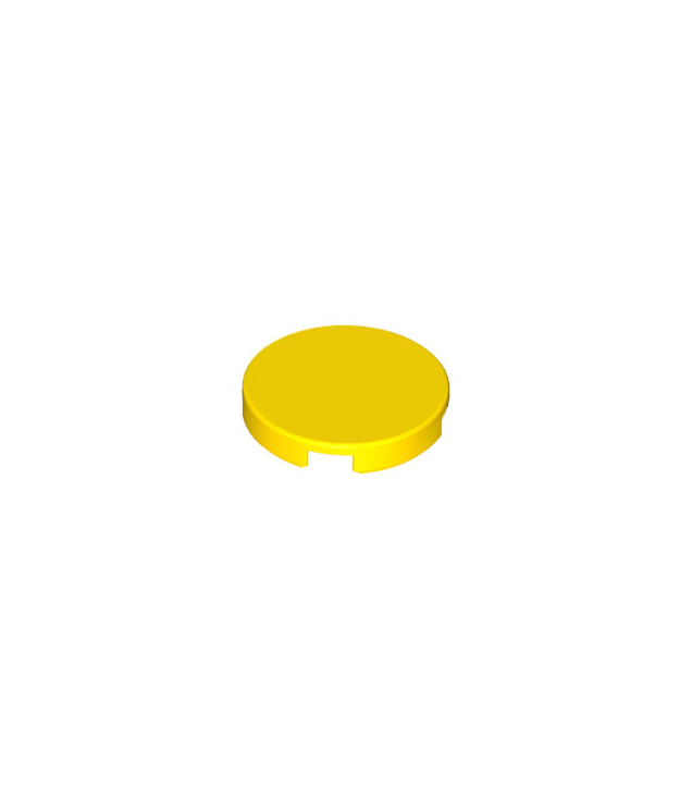 LEGO - Tegel, rond 2 x 2 met onderop een nophouder - Yellow | N