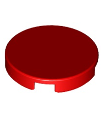 LEGO - Tegel, rond 2 x 2 met onderop een nophouder - Red | N - Thumbnail