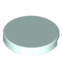 LEGO - Tegel, rond 2 x 2 met onderop een nophouder - Light Aqua | N - Thumbnail