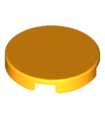 LEGO - Tegel, rond 2 x 2 met onderop een nophouder - Bright Light Orange | N - Thumbnail