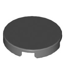 LEGO - Tegel, rond 2 x 2 met onderop een nophouder - Dark Bluish Gray | N - Thumbnail