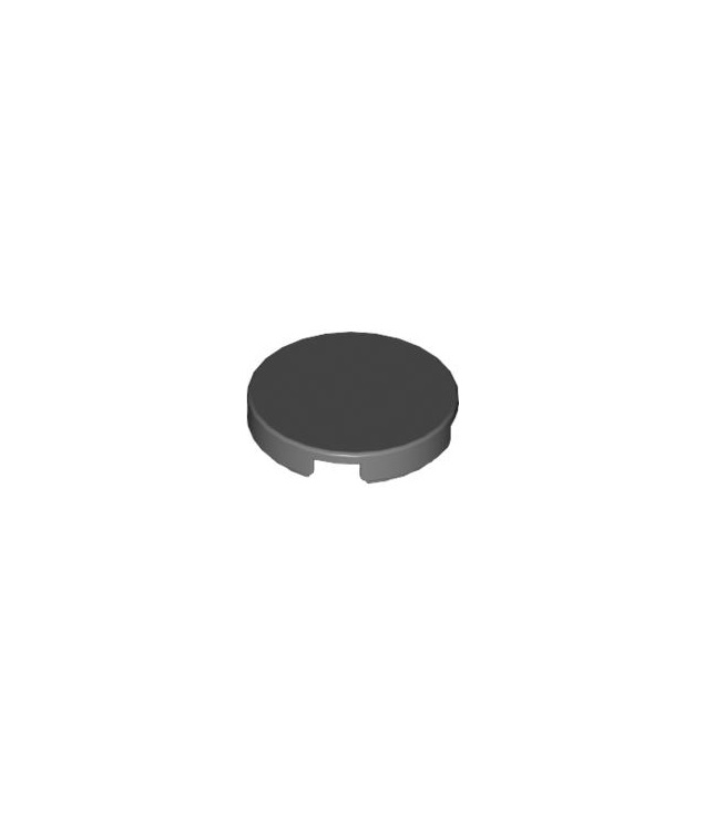 LEGO - Tegel, rond 2 x 2 met onderop een nophouder - Dark Bluish Gray | N