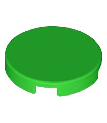 LEGO - Tegel, rond 2 x 2 met onderop een nophouder - Bright Green | N - Thumbnail