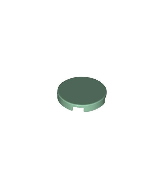 LEGO - Tegel, rond 2 x 2 met onderop een nophouder - Sand Green | N