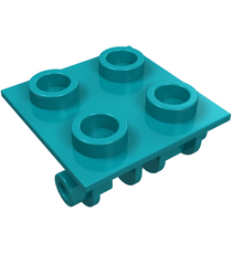 LEGO - Scharniersteen 2 x 2 bovenplaat - Dark Turquoise | N - Thumbnail